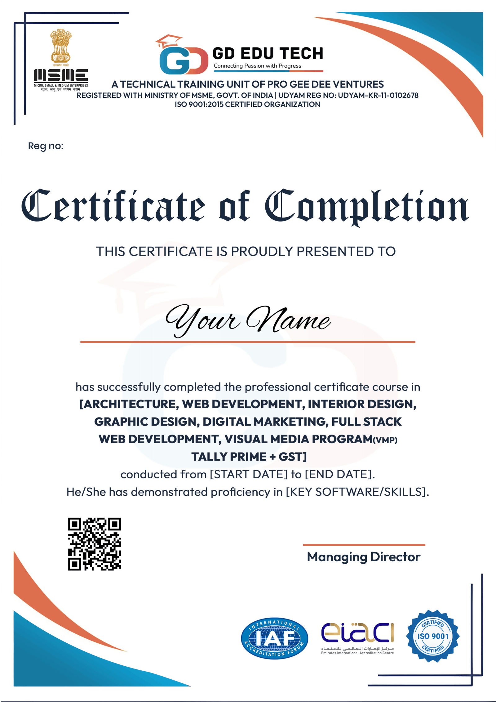 Course Completion Certificate